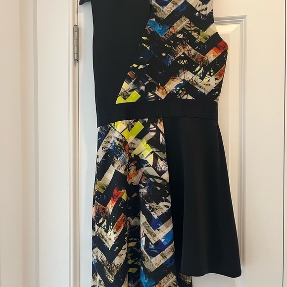 MILLY Sleeveless High Low Dress with side zipper. Size 12. - Picture 4 of 13